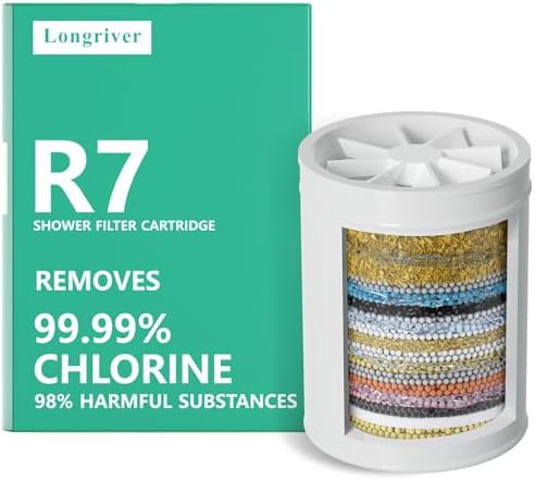 Longriver 1 Pack 33 Stage Universal Shower Filter Replacement Cartridge by DesignedforaSpa-LikeShower