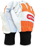 Oregon Chainsaw Left-Hand Protection Leather Gloves – Large (Size 10) (91305L) by Oregon