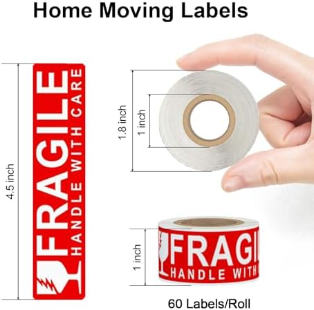 16 Rolls 960 PCS Moving Labels, 1''x4.5'' Color Coded Stickers - Image 2