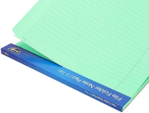 Find It File Folder Notepad - Pack of 24-9.5 x 12.5 Inch Notebook Organizer Folders for Filing, Document, and Clipboard Organization - Green - Image 3