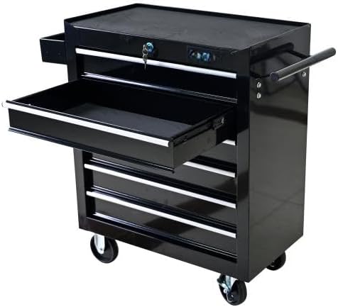 LuckyNote】Rolling Tool Chest, 6 Drawer Tool Box - Image 7