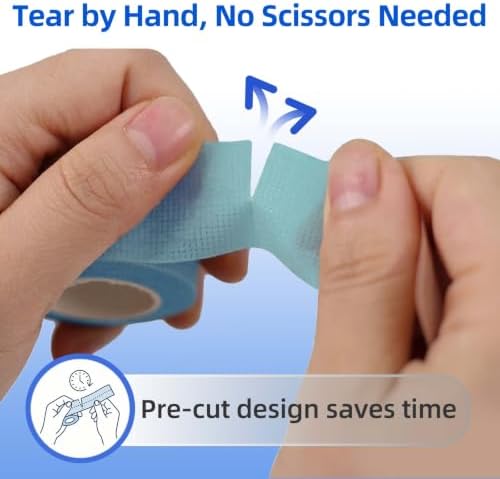 Niceful Silicone Tape, Hypoallergenic, Painless Removal, 1" x5.5Yd 2 Rolls - Image 5