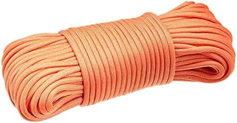 Amazon Basics 550 Type III Paracord, 7-Strand Nylon Core, High Strength for Hiking, Camping, Survival and DIY Crafts, 5/32 in x 100 ft (4mm x 30.5m), Orange - Image 2