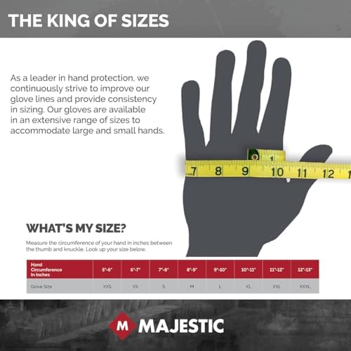 Majestic Polar Penguin Winter Lined Napped Terry Glove with Foam Latex Dipped Palm | 1 Dozen - XL | ANSI A2, Heavyweight Glove, Black | for Automotive, Industrial, Manufacturing | 3396BK - Image 2