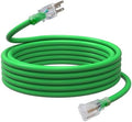 EP 25 Ft 12/3 SJTW Lighted Outdoor Extension Cord, Green by ENERGYPRO