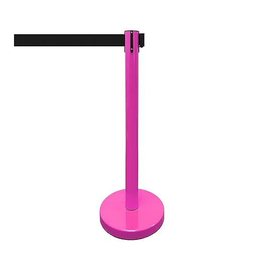 VIP Crowd Control Retractable Belt Stanchion Queue Safety Barrier Set - Image 4