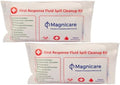 Bloodborne Pathogen & Vomit Cleanup Kit (2pack)- Be OSHA Compliant by Magnicare