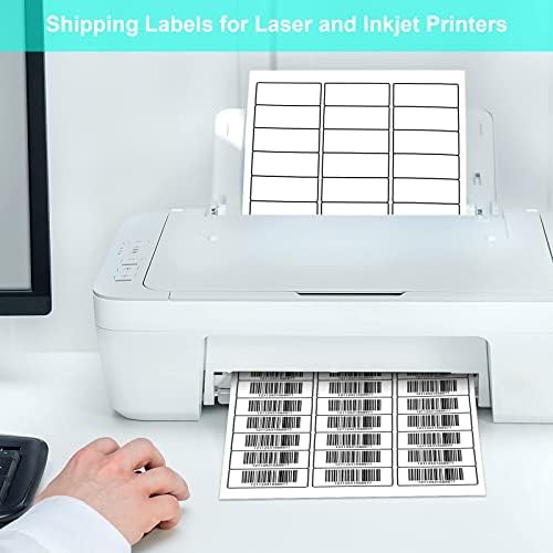 LabelMore Mailing Address Labels, 1" x 2-5/8", 30 up Labels for Laser or Inkjet Printable, 30-Up FBA Labels, 15000 Labels - 500 Sheets - Image 4