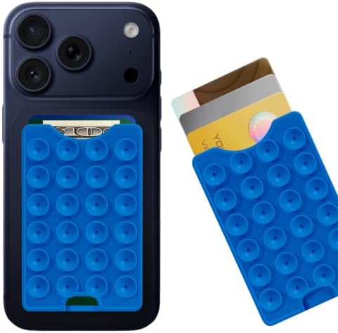 Suction Phone Card Holder Adhesive Mount,Up to 3 Cards by CukoHno