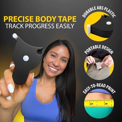 Perfect Body Tape Measure - 80 Inch Automatic Telescopic Tape Measure - Retractable Measuring Tape for Body: Waist, Hip, Bust, Arms, and More (Black - 80 inch) - Image 5