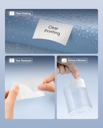 NIIMBOT Thermal Label Kit, Include 50×80mm, 50×80mm Clear, 50×50mm Round - Image 3