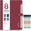 Sooez Elegant Accordion File Organizer, 8 Pocket Expanding File Folder by Sooez