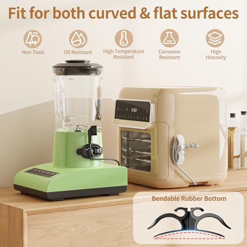 6PCS Upgraded Cord Organizer for Appliances, Kitchen Appliance Cord Organizer Stick On, Appliance Cord Wrappers, Cord Holder, Cord Winder for Air Fryer, Blender, Coffee Maker, Pressure Cooker, Toaster - Image 3