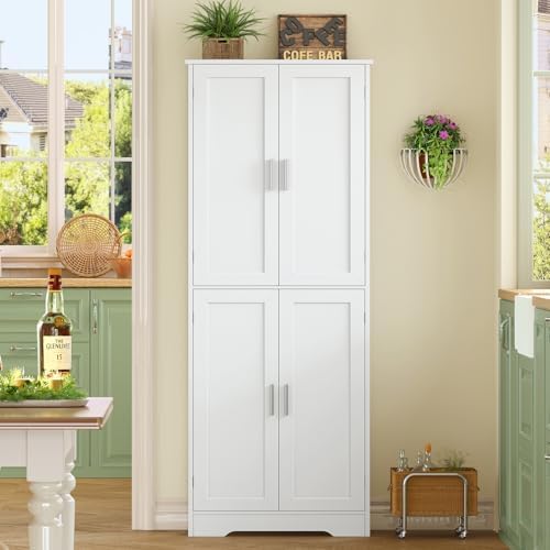TEENFON Storage Cabinet with Doors & Adjustable Shelf - Image 2