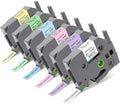 COLORTY 12mm Pastel Tape Replace for Brother P-Touch Label Maker Tape 0.47" by COLORTY