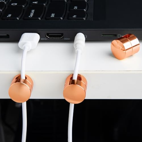 SmallCat 3 Sets Charger Holders for Cords, Rose Gold Cord Holders - Image 6