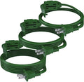 PLUGTUL 3-Pack Indoor Extension Cord (6/9/12FT) | 2 Prong Green Extension Cord, 3 Polarized Outlets with Safety Cap Protect for Home Office, 16/2 SPT-2 ETL Listed by PLUGTUL