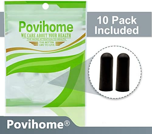 Povihome Finger Cots Protectors - Moisturizing Thumb and Finger Covers - Thickend Version - Elastic Cracked Silicone Finger Sleeves to Protect Cracked, Peel Finger and Other Finger Pain (Black, 10PCS) - Image 6