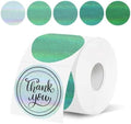 2''Holographic Green Gradient Thermal Label,Self-Adhesive Round Thermal Printer Sticker for DIY Logo Design,Name Tag,Thanks Card 300 Labels/Roll by Unknown