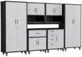 6-Piece Garage Storage Cabinets System Heavy Duty Workshop Set by FLIXELIO