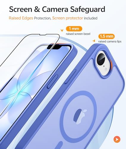 FNTCASE for iPhone 17e/ iPhone 16e Case, Fit for Magsafe, Screen Protector - Image 4