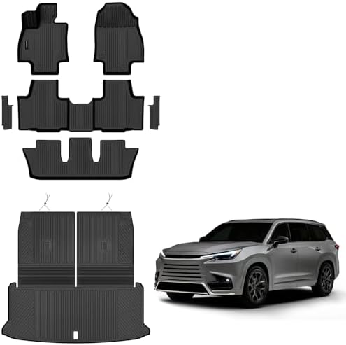 Auxko Floor Mats Cargo&Backrest Mat for Lexus TX 2026-2024 6-Seater by AUXKO