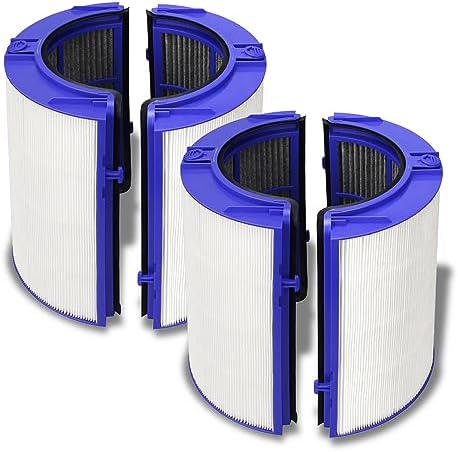 TP06 HEPA Replacement Filter for Dyson HP06 TP06 HP07 TP07 TP7A HP09 TP09 HP09 TP09 PH01 PH02 PH03 PH04 360° Combi Glass Purifying Fans, Part No. 970341-01, 2-in-1 Upgraded Replacement, 2 PACK by YUEFENG