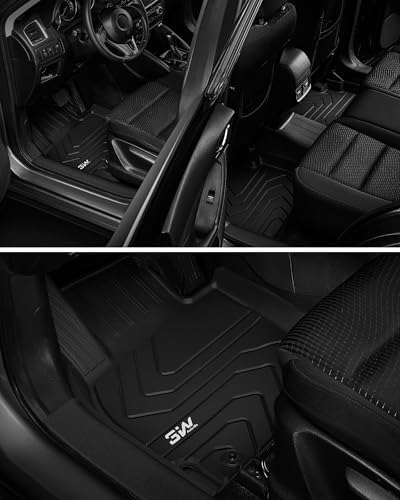 3W Floor Mats for Mazda CX-50 2023-2026, 1st & 2nd Row, All Weather TPE - Image 3
