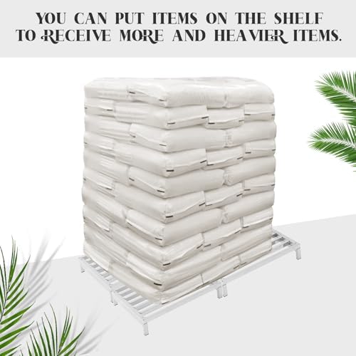MorningRo 2 Pack Dunnage Rack 19.7" Long x 19.7" Wide, 3.9" Height - Image 5