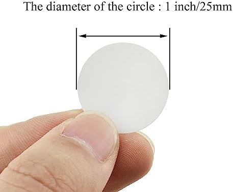 HAHIYO 1Inch 500Pcs White Kraft Label Sticker Roll - Round, Blank, Permanent Adhesive Dot Sticker for Jar, Canning, Price Tag, Store Organizing - Image 2
