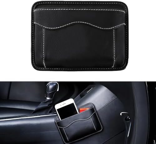 Car Seat Side Pocket Organizer, Small Car Storage Bag, Black by Unknown