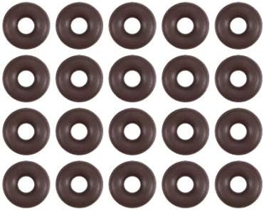 uxcell Fluorine Rubber O-Rings 6mm OD 2mm ID 2mm Width, Metric FKM Sealing Gasket, Pack of 20 by uxcell