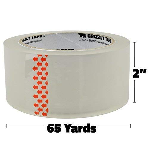 Grizzly Power Clear Packing Tape | Heavy Duty Packing Tape | 2.8mil Thick - Image 2