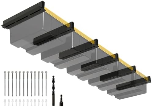 5-bin Overhead Garage Storage Rack, Ceiling Storage Racks by Eastrexon