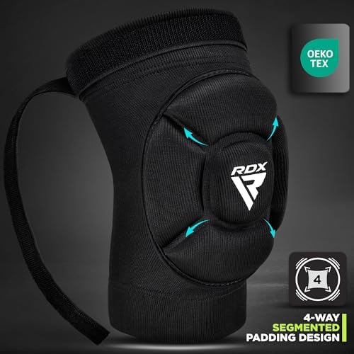 RDX Knee Pads for Work, Oeko TEX Certified, Anti-Slip Protective Thick Padded Foam Pad, Collision Avoidance Sleeves Pair, MMA Muay Thai Grappling Volleyball Football Wrestling Gardening. - Image 2