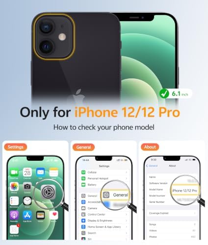 FNTCASE for iPhone 12 / 12 Pro Case, with Screen Protector, Fit for Magsafe - Image 2
