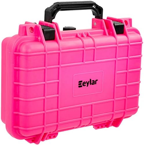 Eylar Protective Gear and Camera Hard Case Waterproof Dry Box with Foam 11.6 Inch 8.3 Inch 3.8 Inch (Pink) - Image 3