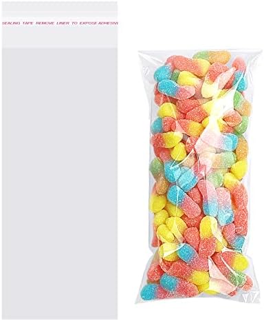Morepack 3x7 In Cookie Bags Clear Self Sealing Cellophane Treat Bags 200Pcs by Morepack