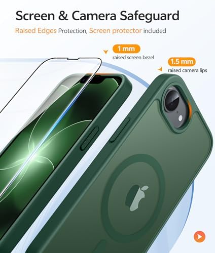 FNTCASE for iPhone 17e/ iPhone 16e Case, Fit for Magsafe, Screen Protector - Image 4