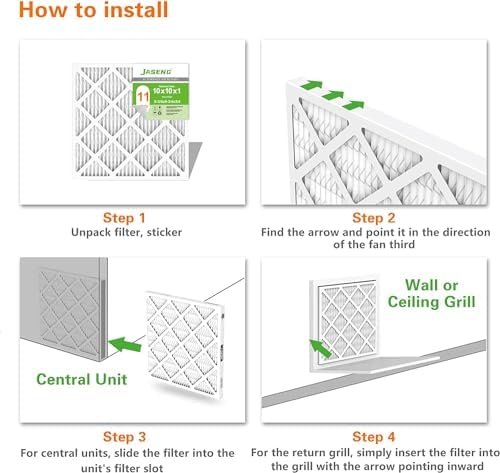 10x20x1 MERV 8 Air Filter, 4-Pack for Furnace HVAC - Image 7