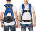 Palmer Safety Hammerhead 5pt Safety Harness Back Padded, QCB Chest, Tongue Buckel Legs Straps, Back & Side D-Rings by ATERET