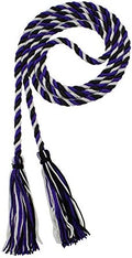 Tassel Depot Graduation Honor Cord - Black/Purple/Gray - Every School Color Available - Made In Usa by TasselDepot
