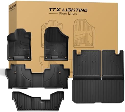 Floor Mats Fit for Honda Pilot 8 Seats 2016-2022 (No Elite Models) by TTXLIGHTING%C2%AE