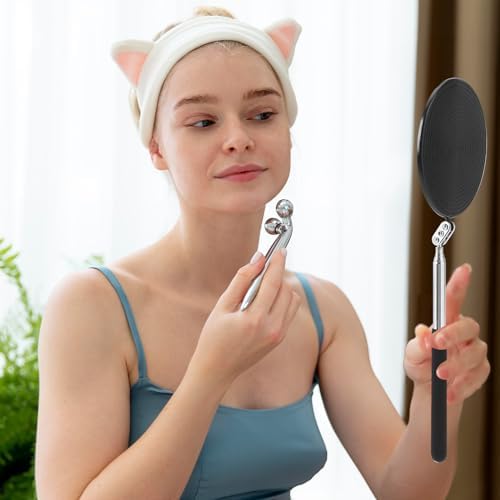 Telescoping Inspection Mirror, Circular Inspection Mirror, Flexible Inspection Mirror 360 Rotation with Extended Handle Round Inspection Mirrors for Checking Vehicle Condition(Dia-4 Inch) - Image 6