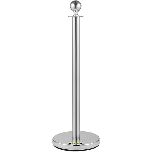 VEVOR Stanchion Post with Velvet Ropes, Stainless Steel Queue Barrier Line - Image 3