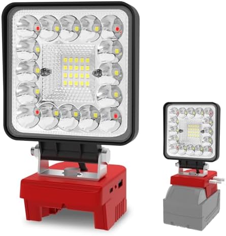 T-SUN 55W Work Light Compatible with Milwaukee 18V/20V Battery by T-SUN