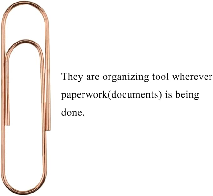 HAHIYO Paper Clips Sturdy 4 inches Length 14 Pack Paperclips Heavy Duty Tight - Image 5