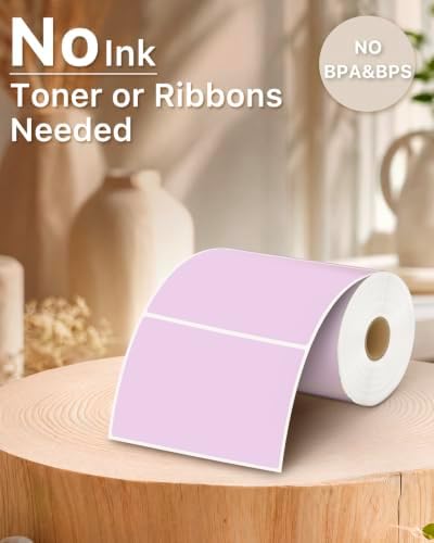 iEager 4x3 Inch Thermal Labels, Purple Durable Thermal Printer Stickers - Image 6