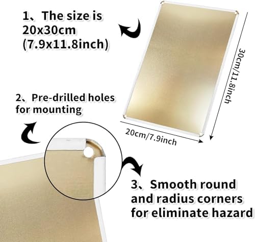 Warning Sign New Warning Plaque Wall Decor Slow Blind Corner Proceed With Caution Sign Courtyard Decoration Office Sign Outdoor & Indoor Safety Sign 8 X 12 Inch - Image 3