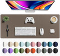 Aothia Faux Leather Desk Mat - Large Mouse Pad, Non-Slip PU Leather Blotter, Waterproof Writing Surface for Office and Home (Coffee, 42" x 17") by AothiaSimpleNaturalUnique